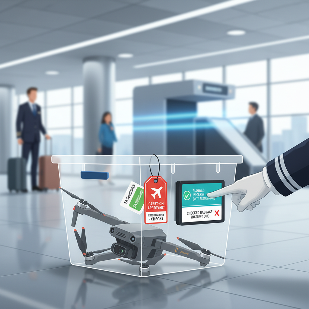 Airline Policies on Drones - can a drone be taken on a plane