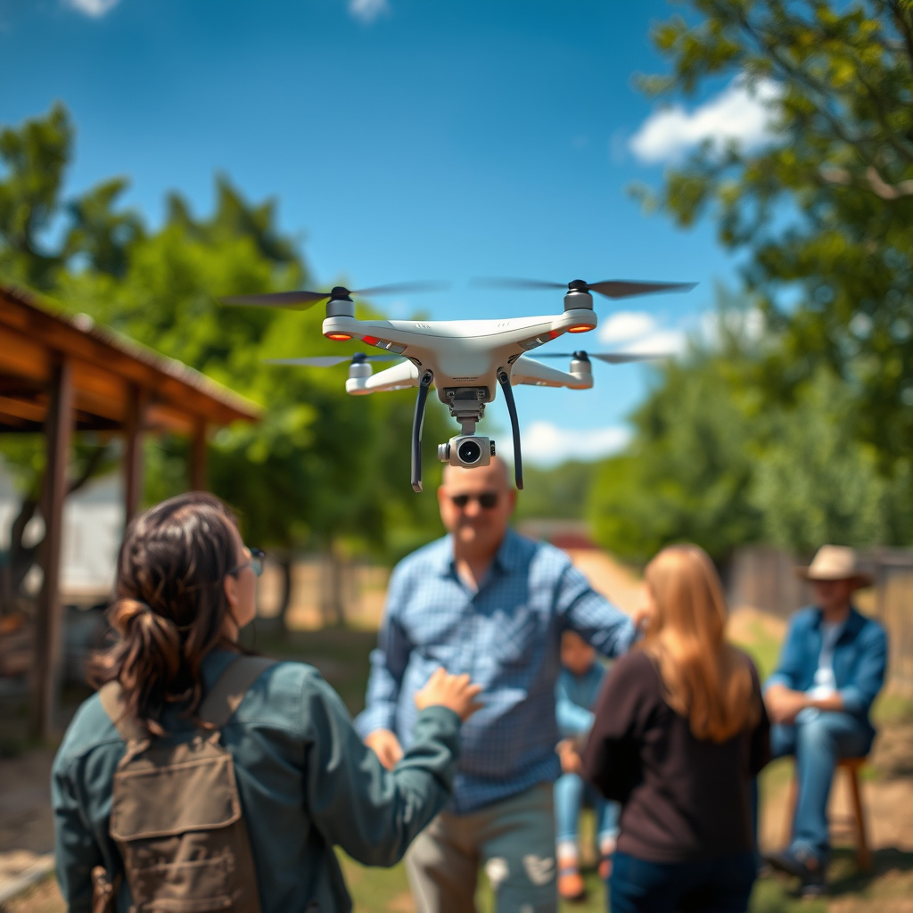 Property Rights and Airspace - can i shoot a drone over my property in texas