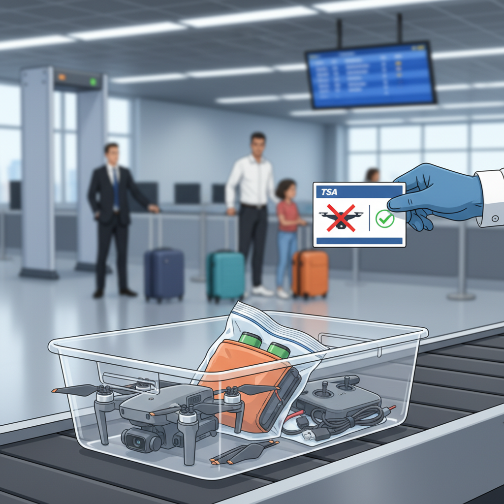 TSA Regulations for Drones - can you bring a drone on a plane