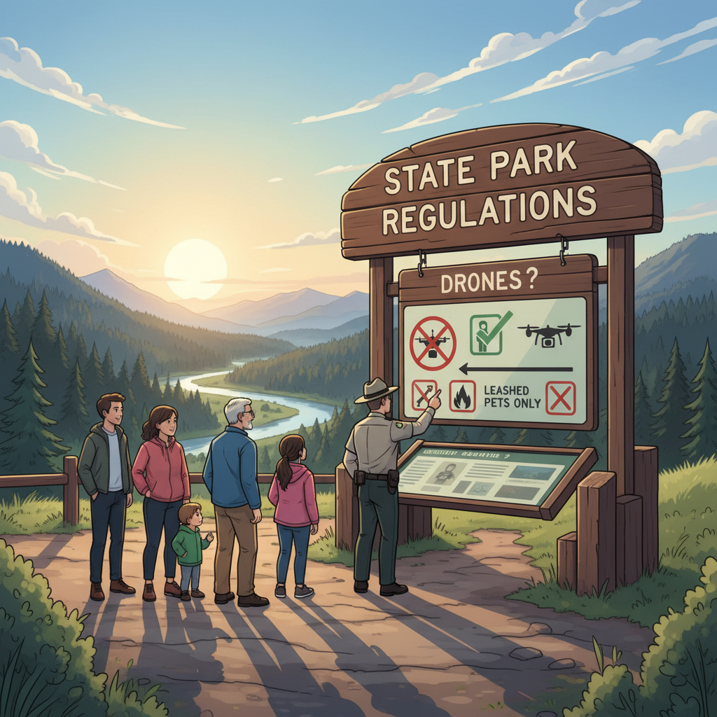 Understanding State Park Regulations - can you fly a drone in a state park