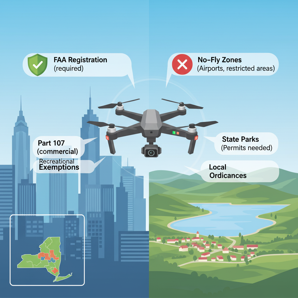 New York State Drone Laws - can you fly a drone in new york