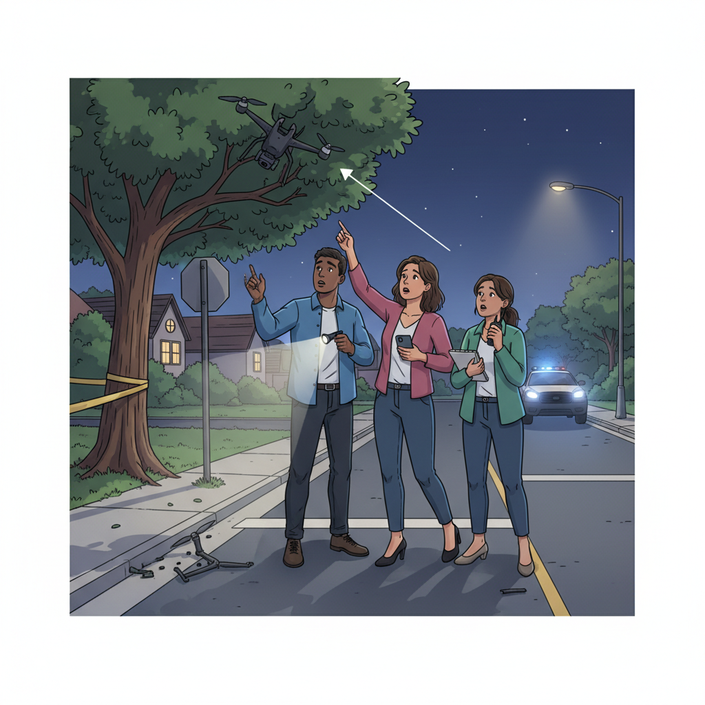 Eyewitness Accounts Eyewitness Accounts - did a drone crash last night