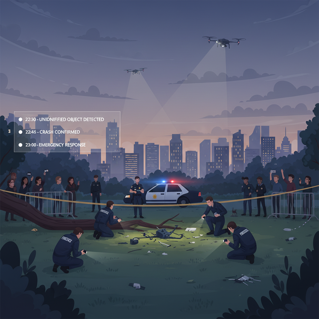 Overview of the Incident Overview of the Incident - did a drone crash last night