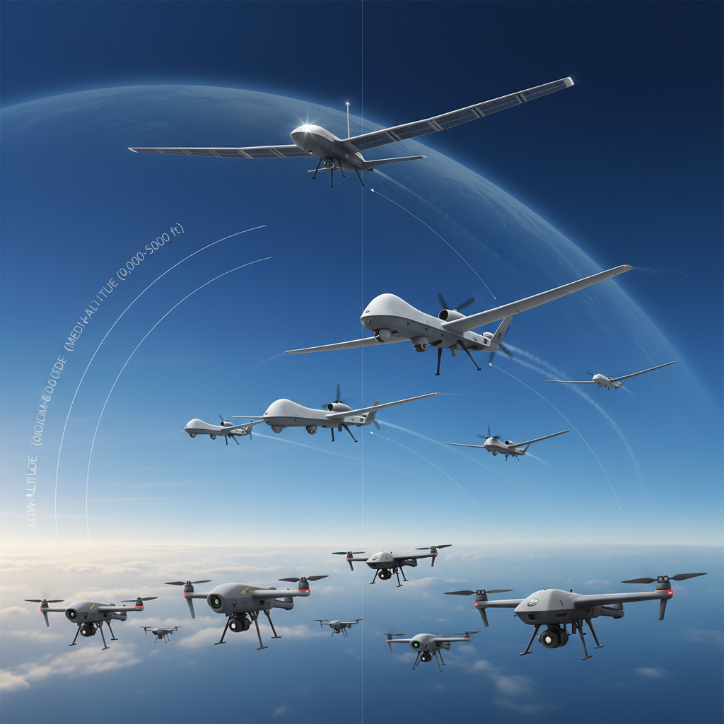 Overview of Military Drone Types Overview of Military Drone Types - how high does a military drone fly