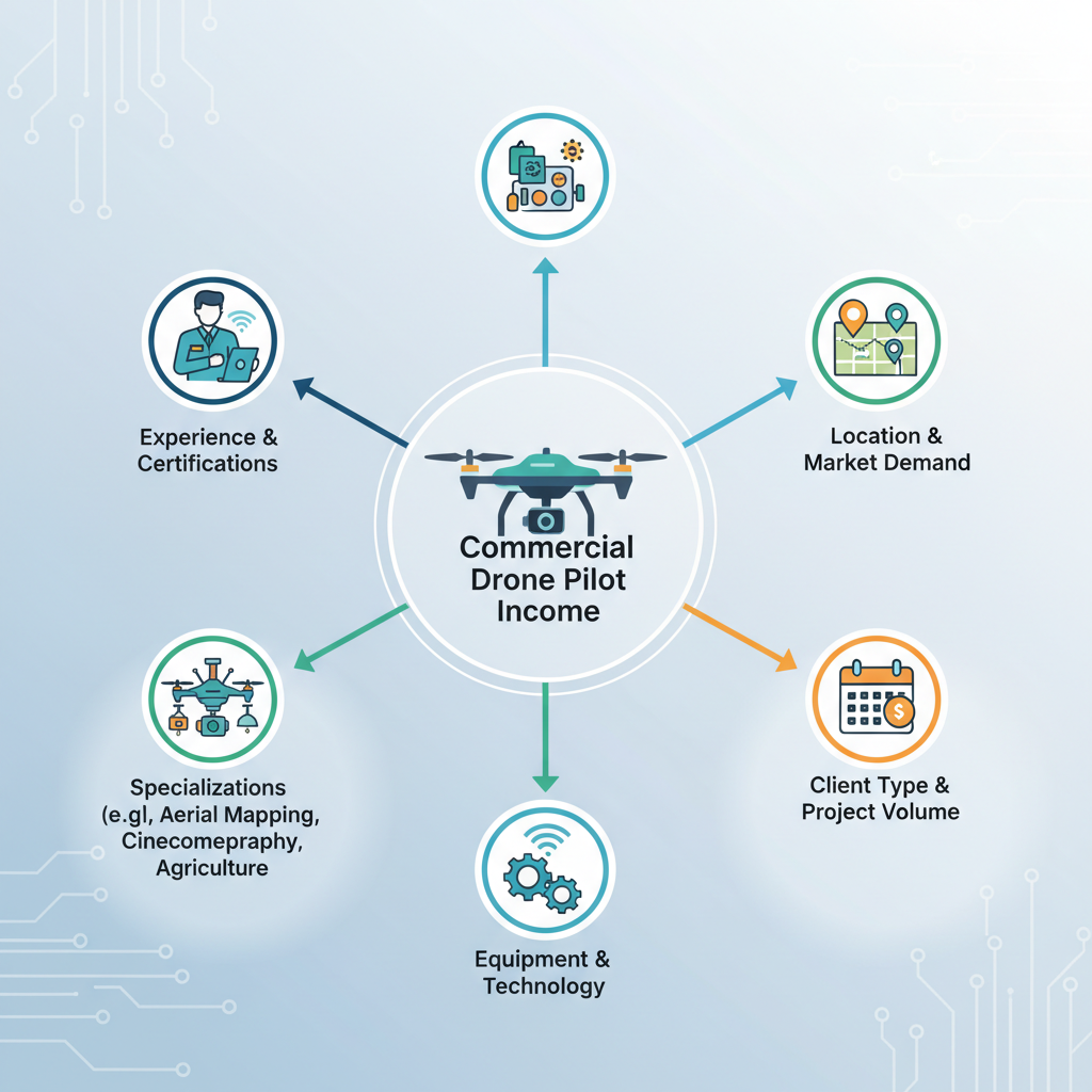 Factors Influencing Income - how much does a commercial drone pilot make