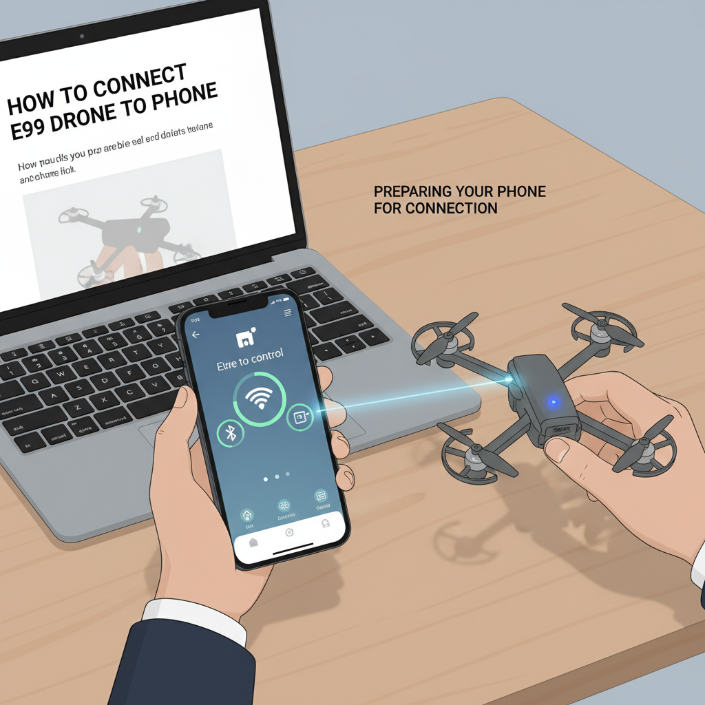 Preparing Your Phone for Connection - how to connect e99 drone to phone