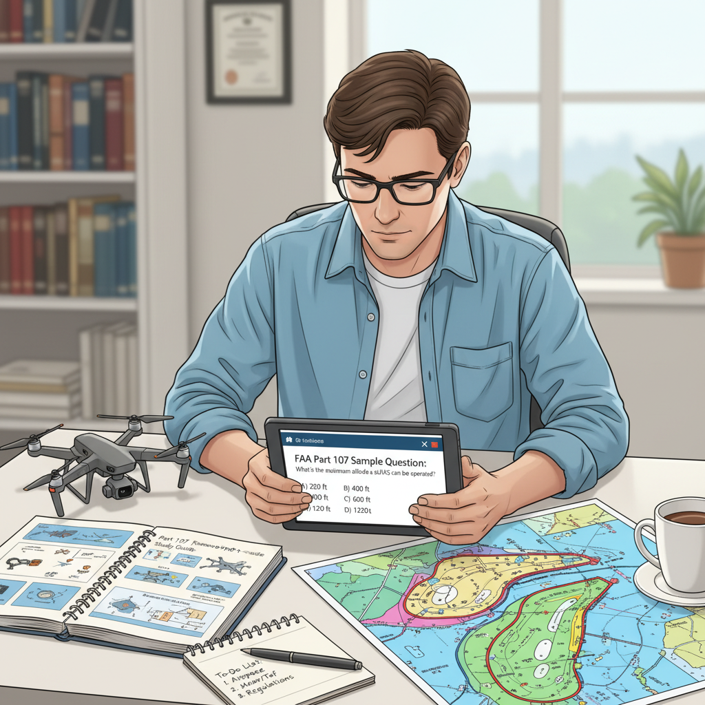 Preparing for the FAA Knowledge Test - how to get 107 drone license
