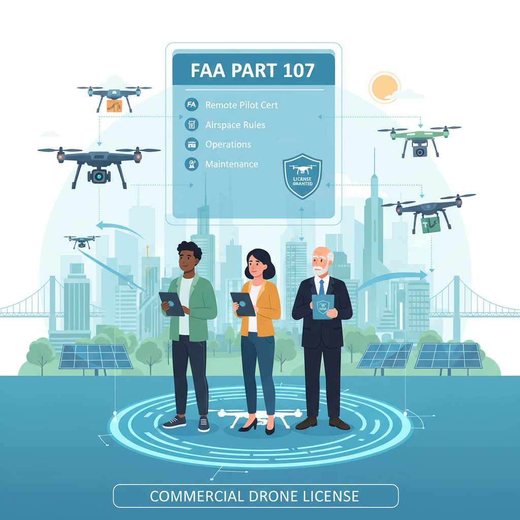 Understanding the FAA's Part 107 Regulations - how to get commercial drone license