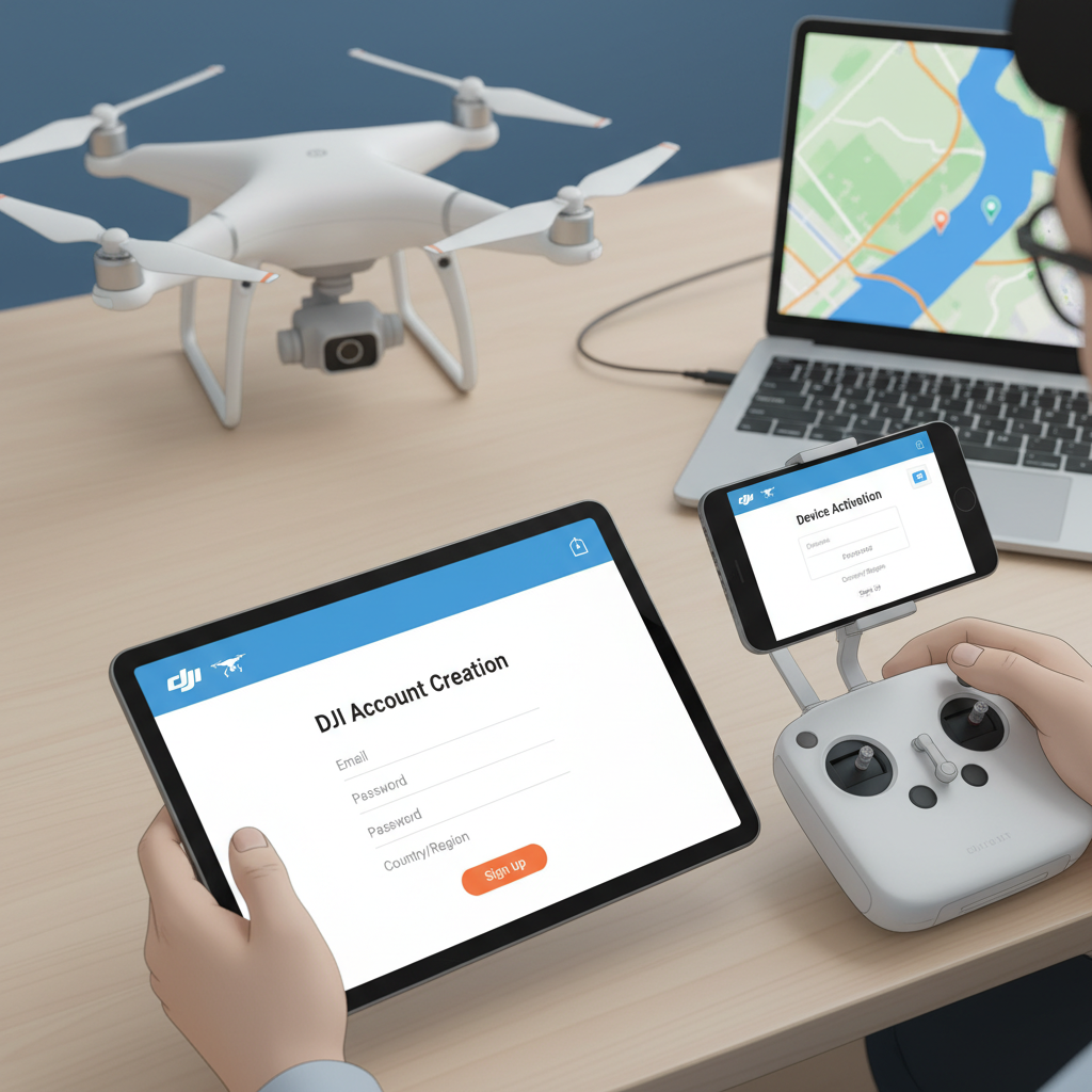 Creating a DJI Account - how to register my drone with dji