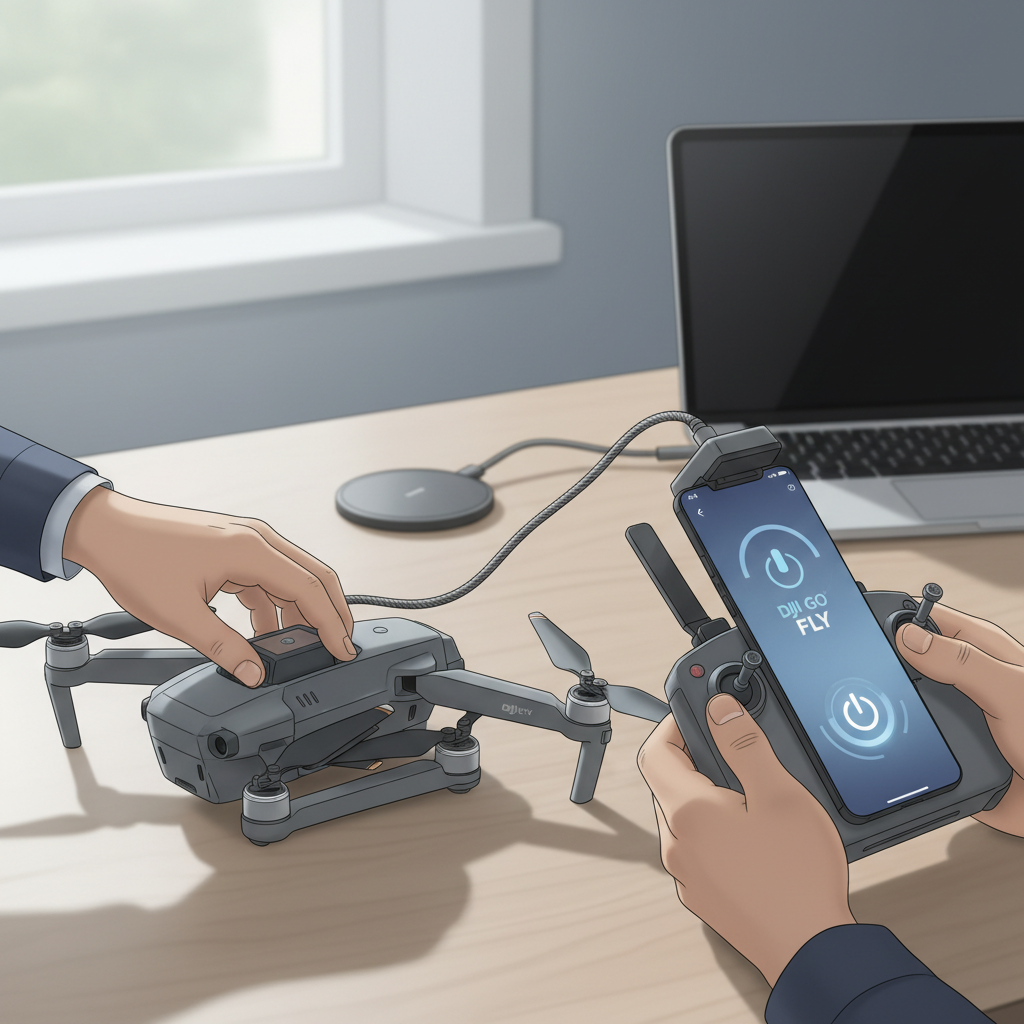 Preparing Your Drone for Power On - how to turn on dji drone