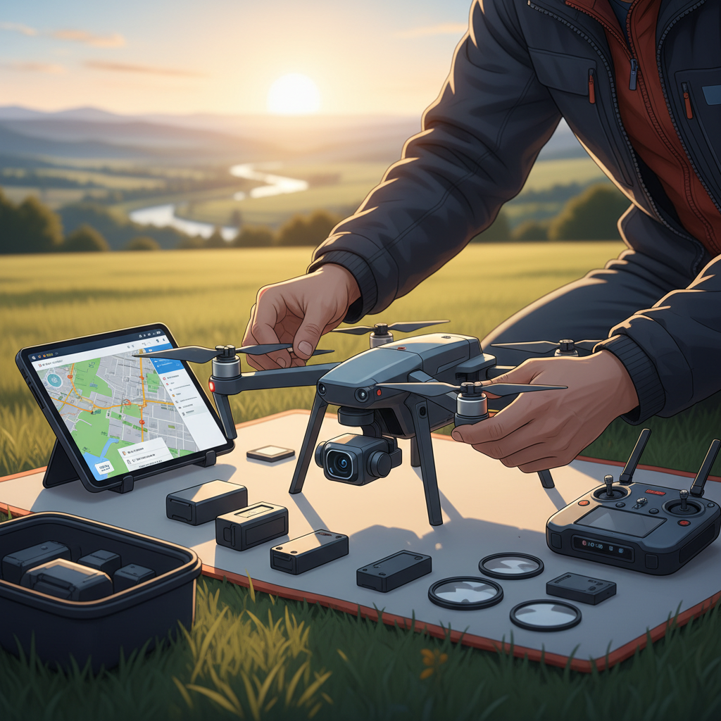 Pre-Flight Preparations - how to use camera drone