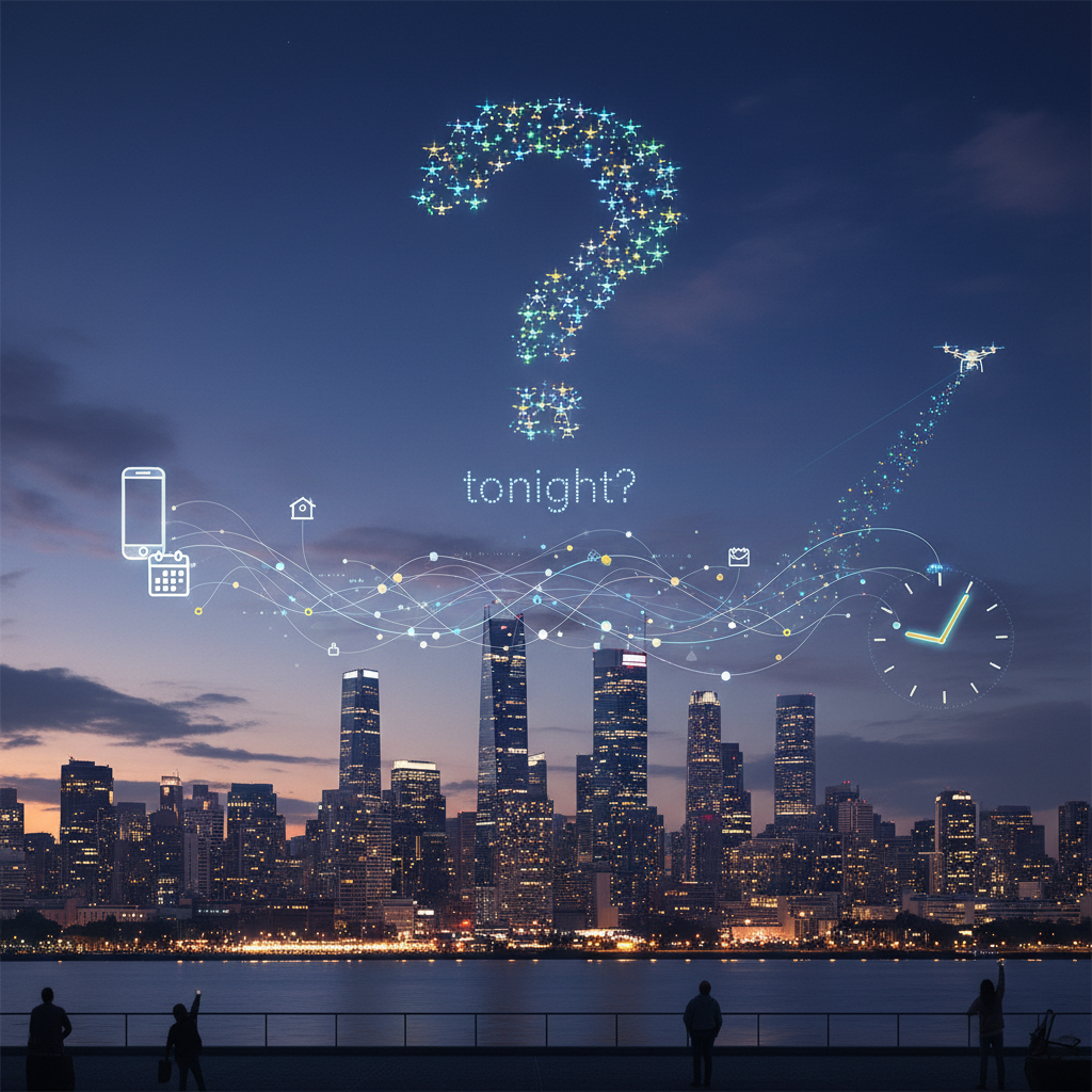 Understanding Drone Shows - is there a drone show tonight