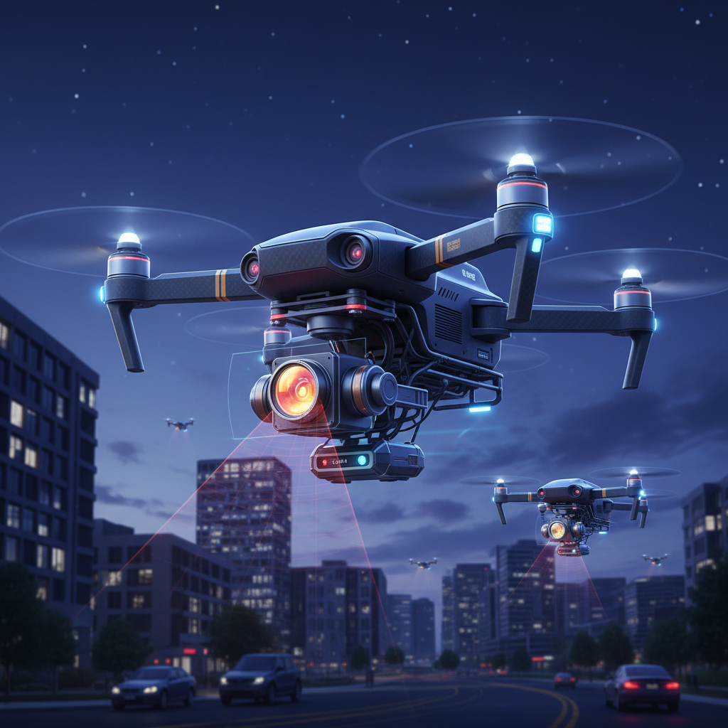 Technology Behind Night Operations - what are the drones flying at night