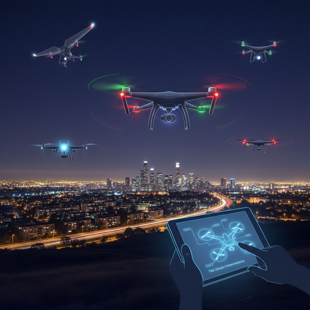 The Visual Characteristics of Drones - what does a drone look like in the night sky