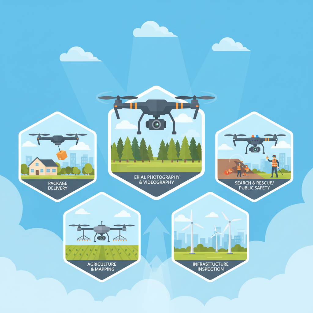 Common Uses of Drones - what drones are flying above me
