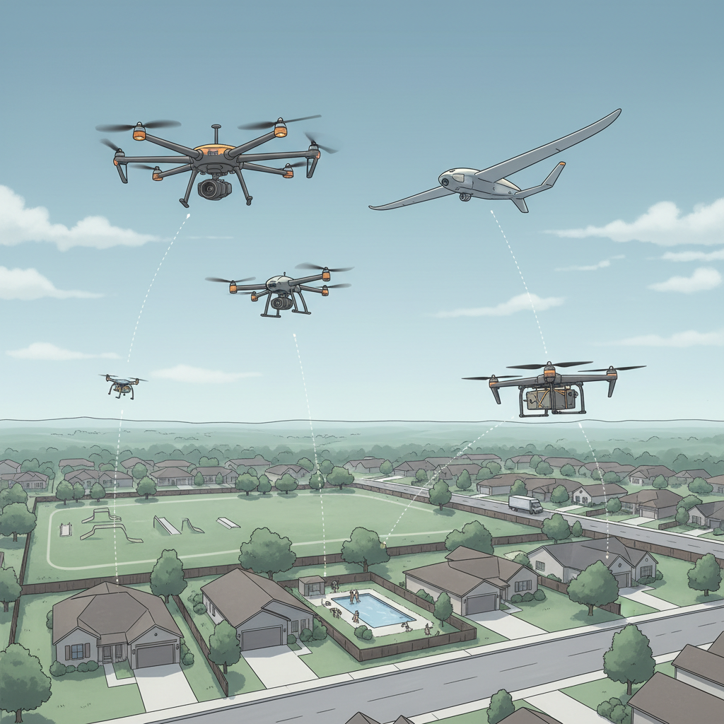 Types of Drones in Your Area - what drones are flying above me