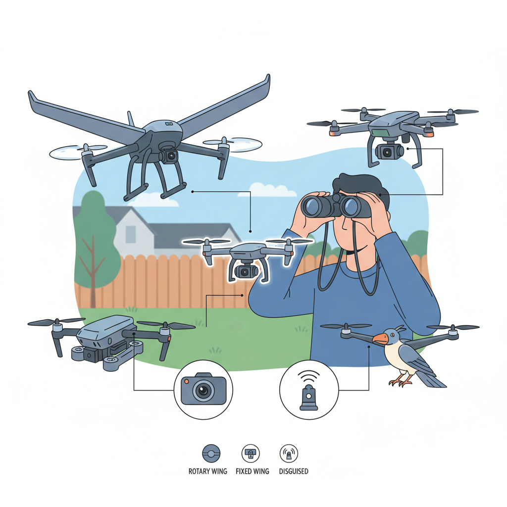 Identifying the Drone - what to do if a drone is spying on you