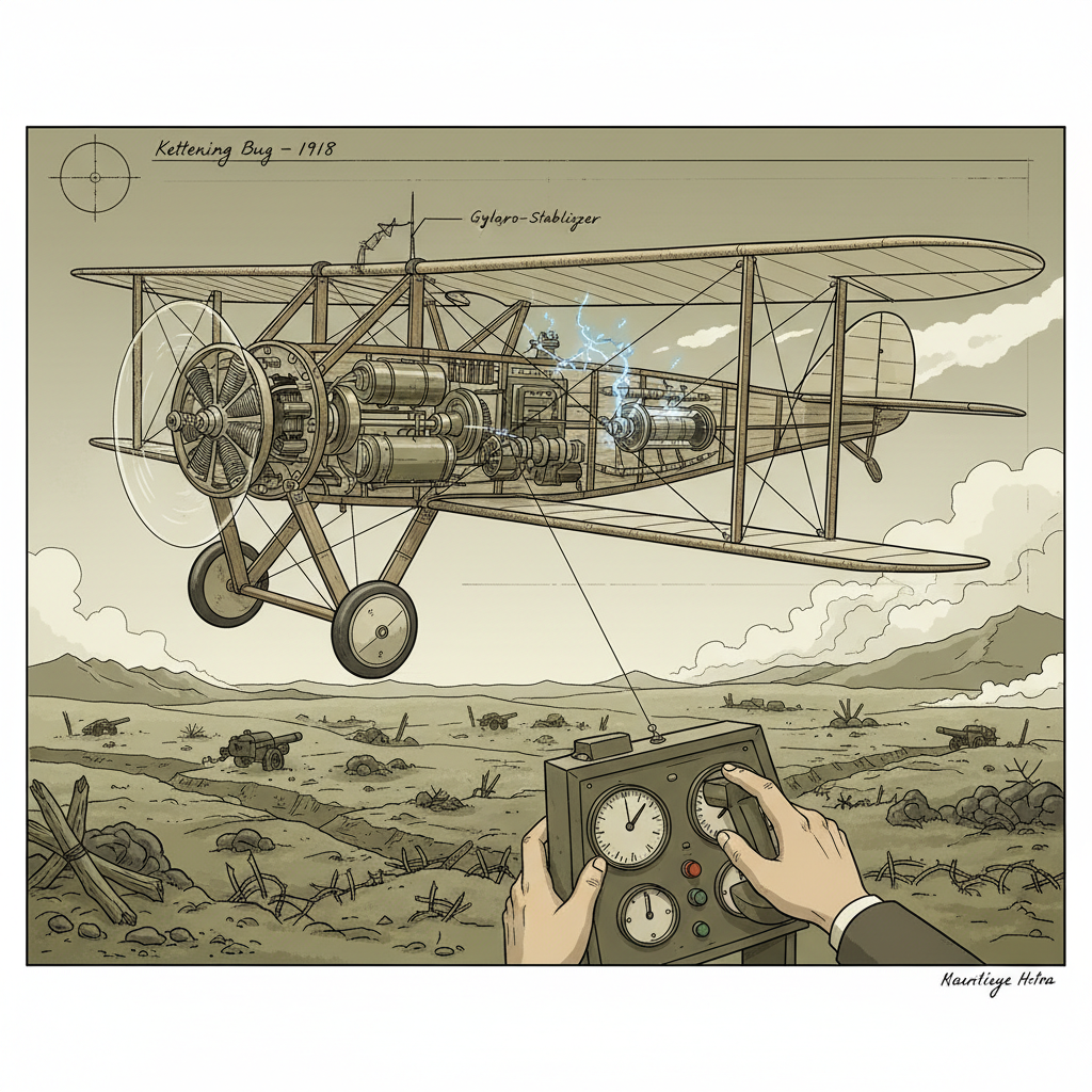 World War I: Military Innovations - when was the first drone flown
