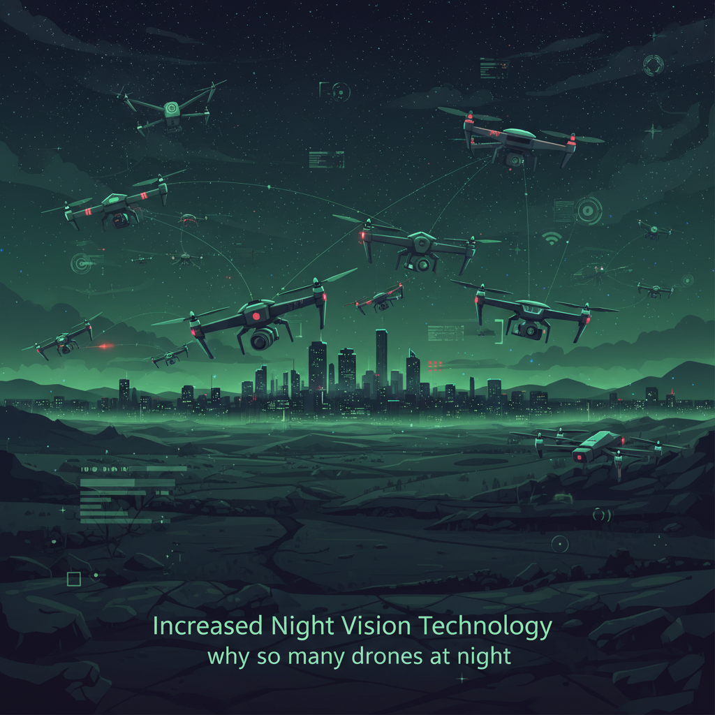 Increased Night Vision Technology - why so many drones at night