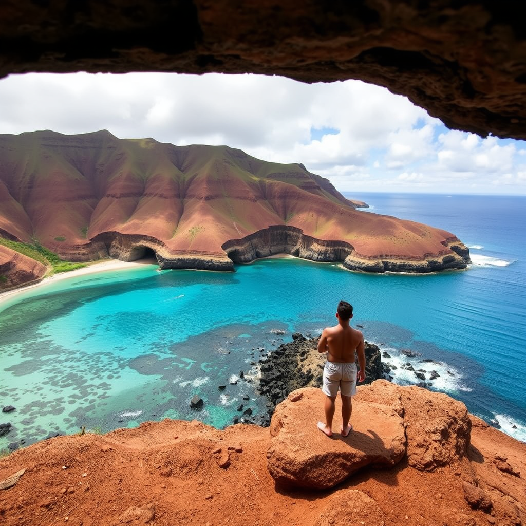 Overview of Hanauma Bay - can you fly a drone at hanauma bay