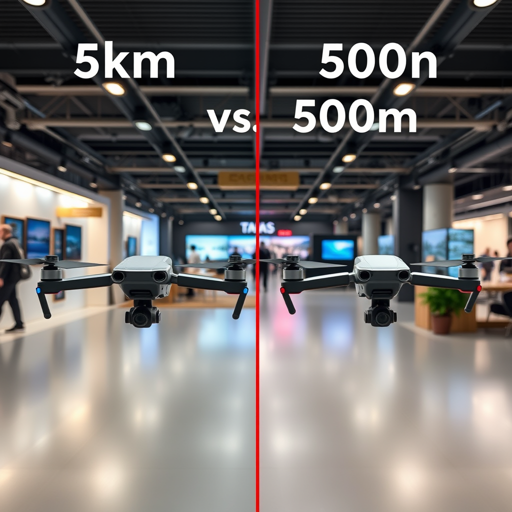Range Comparison: 5km vs. 500m - Coretronic D16 vs. HoverAir X1 Pro Max: 5km Emerging vs. 500m Wi-Fi Emerging Selfie Duel