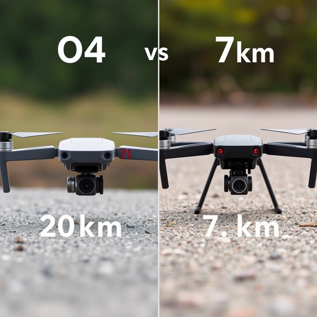 Range Comparison: O4 20km vs. 7km - DJI Mavic 3 Pro vs. Anzu Raptor T: O4 20km vs. 7km NDAA Triple-Camera NDAA Showdown