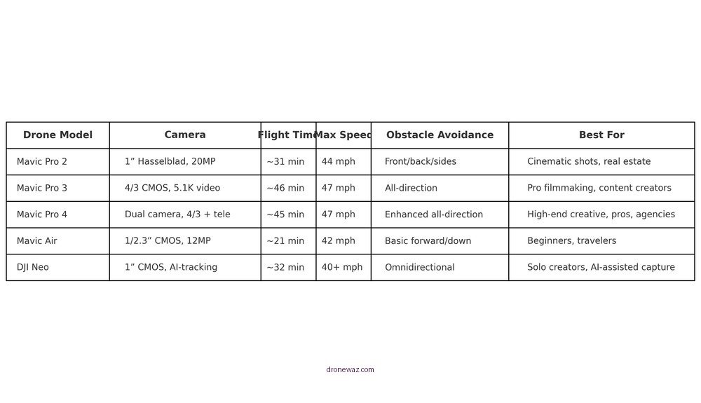 Dji Drone Comparison User Guide Dji Drone Reviews 2025 - dji drone reviews 2025