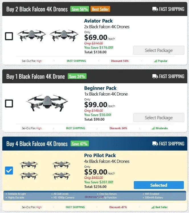 Drone Comparison Table Black Falcon Competitors Features Black Falcon Drone Competitors - black falcon drone review