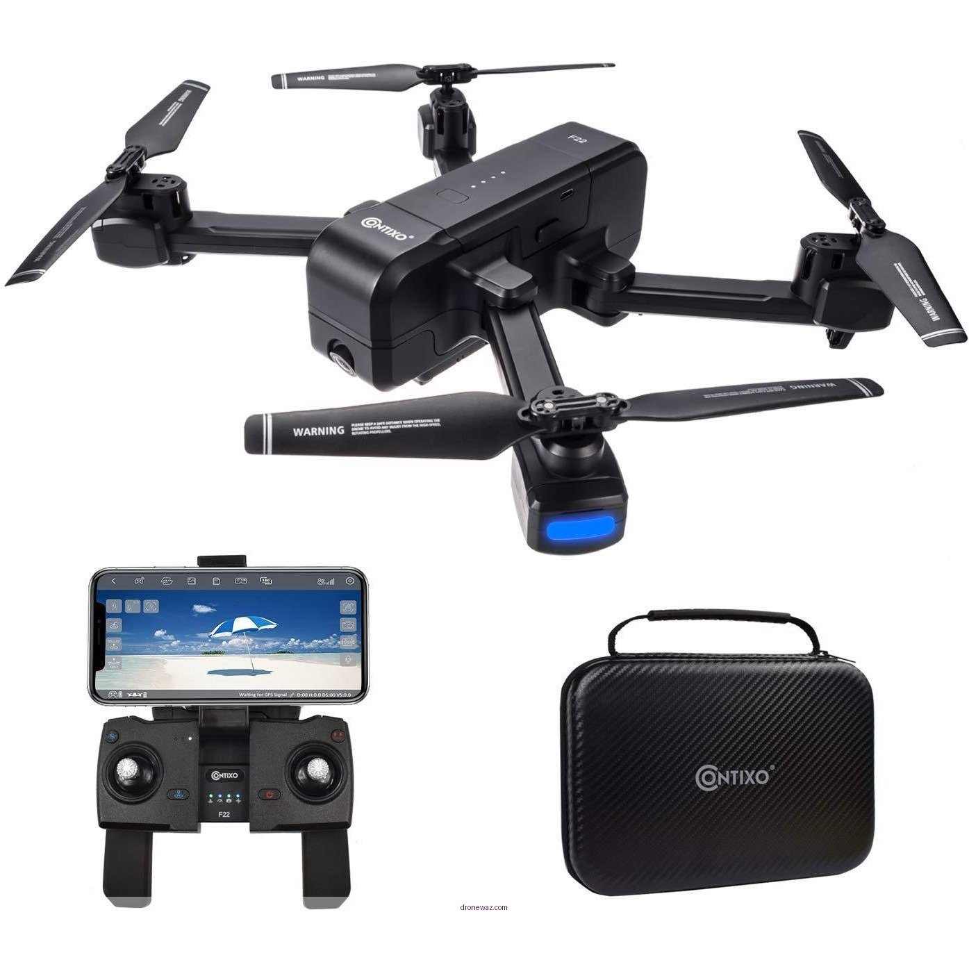 Drone Comparison Table Quadcopter Specifications Features Contixo F22 Foldable Quadcopter - contixo f22 rc foldable quadcopter drone review