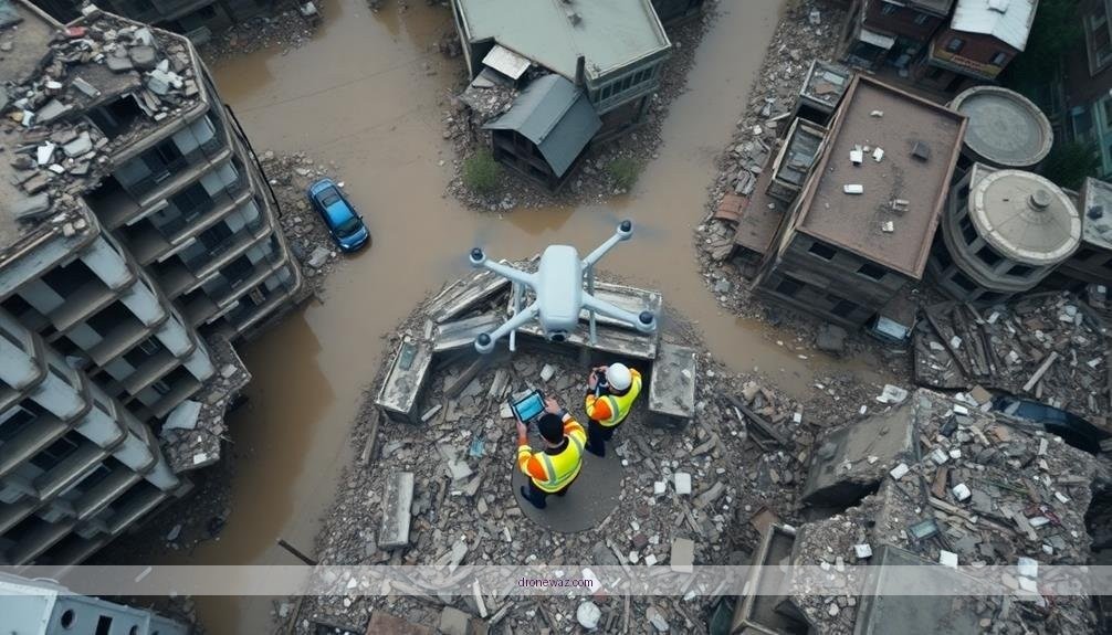 Drone Damage Assessment Aerial View Disaster Recovery Drone Applications Disaster Management - applications of drone in disaster management a scoping review