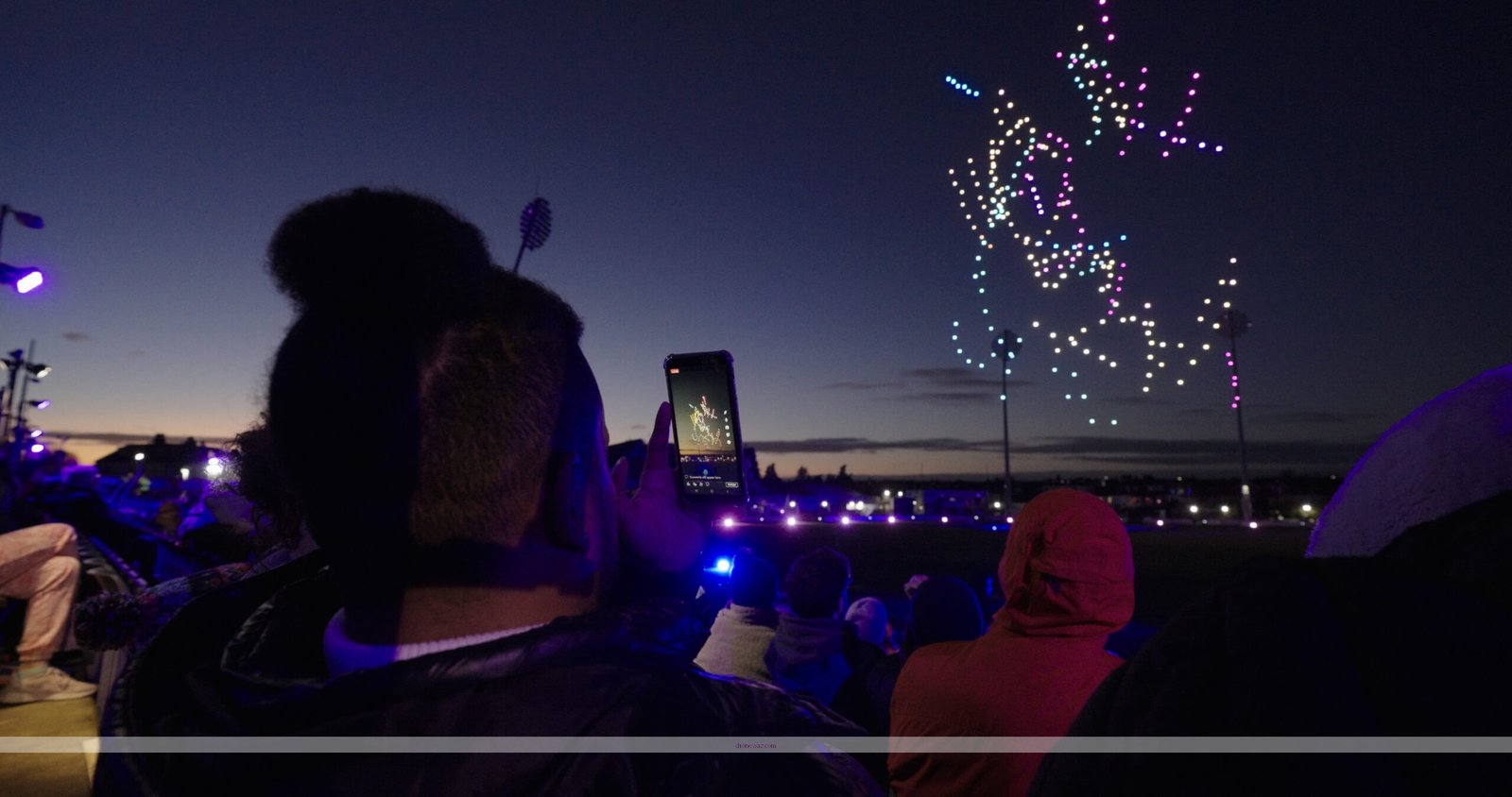 Drone Light Show Performance Aerial View Drone Light Show Companies - drone light show company reviews