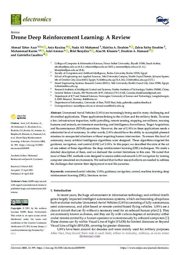 Drone Reinforcement Learning Protocols Guide Overview Expert Drone Deep Reinforcement - drone deep reinforcement learning a review