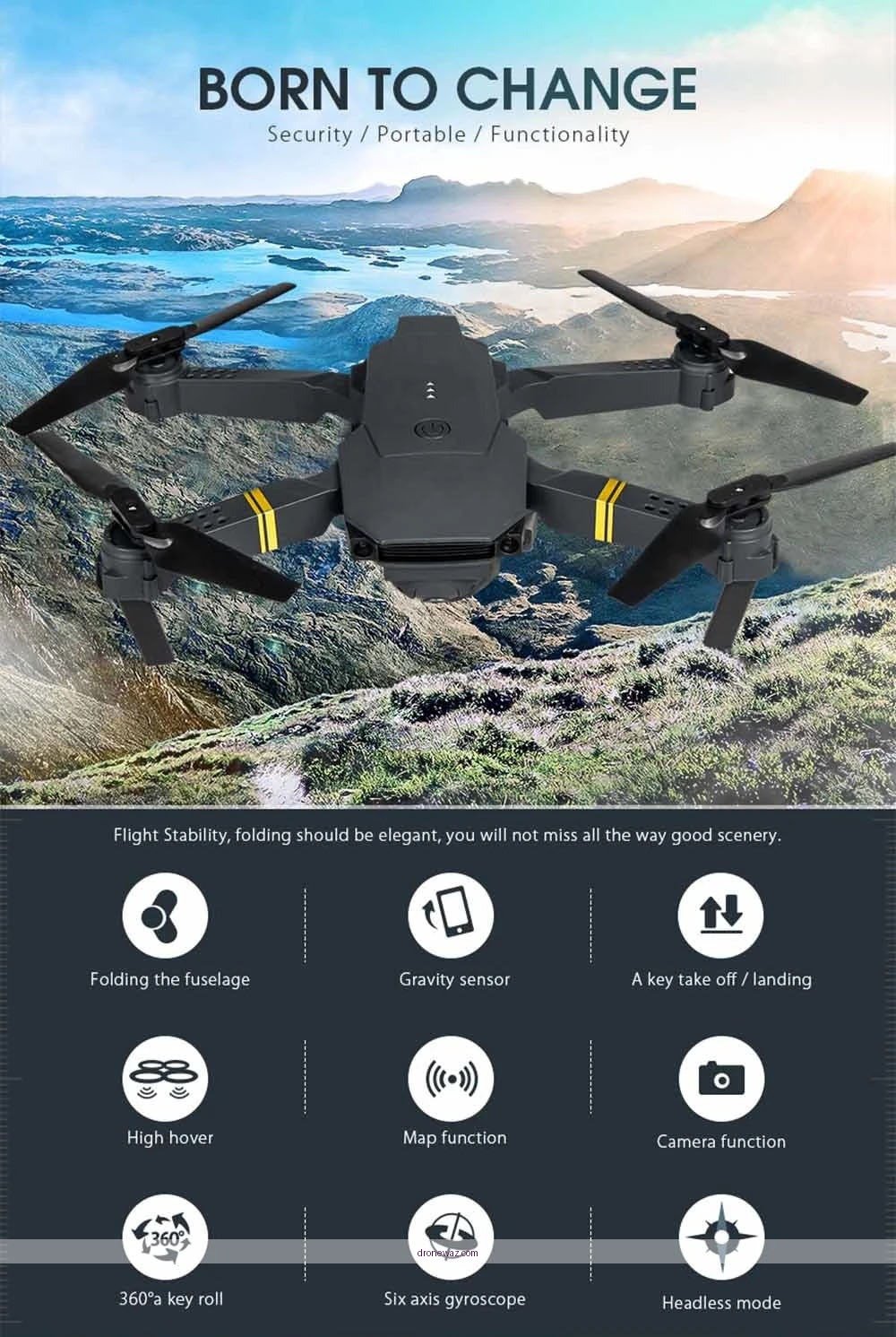Eachine E58 Drone Aerial View Features Eachine E58 Competitors Drone - eachine e58 drone review