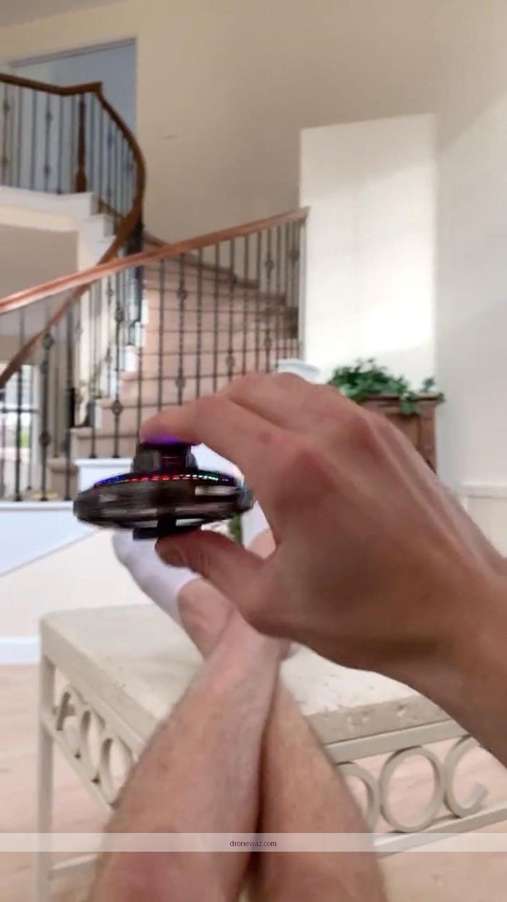 Flying Spinner Drone Aerial View Colorful Design Flying Spinner Mini Drones - flying spinner mini drone reviews