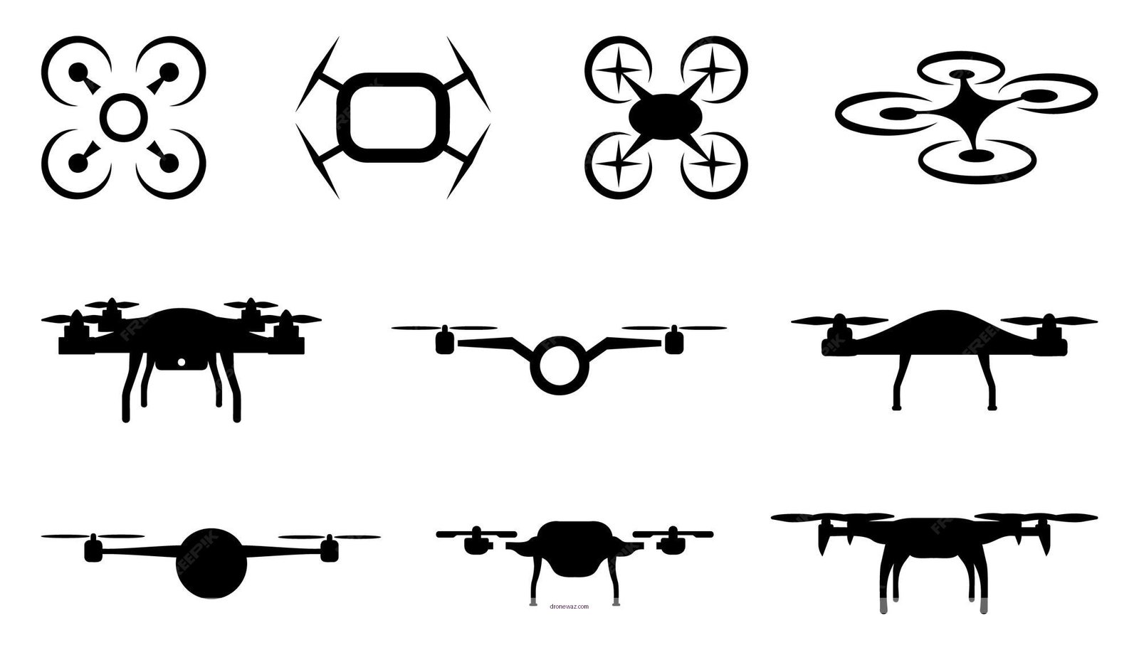 Quadcopter Drones Logo