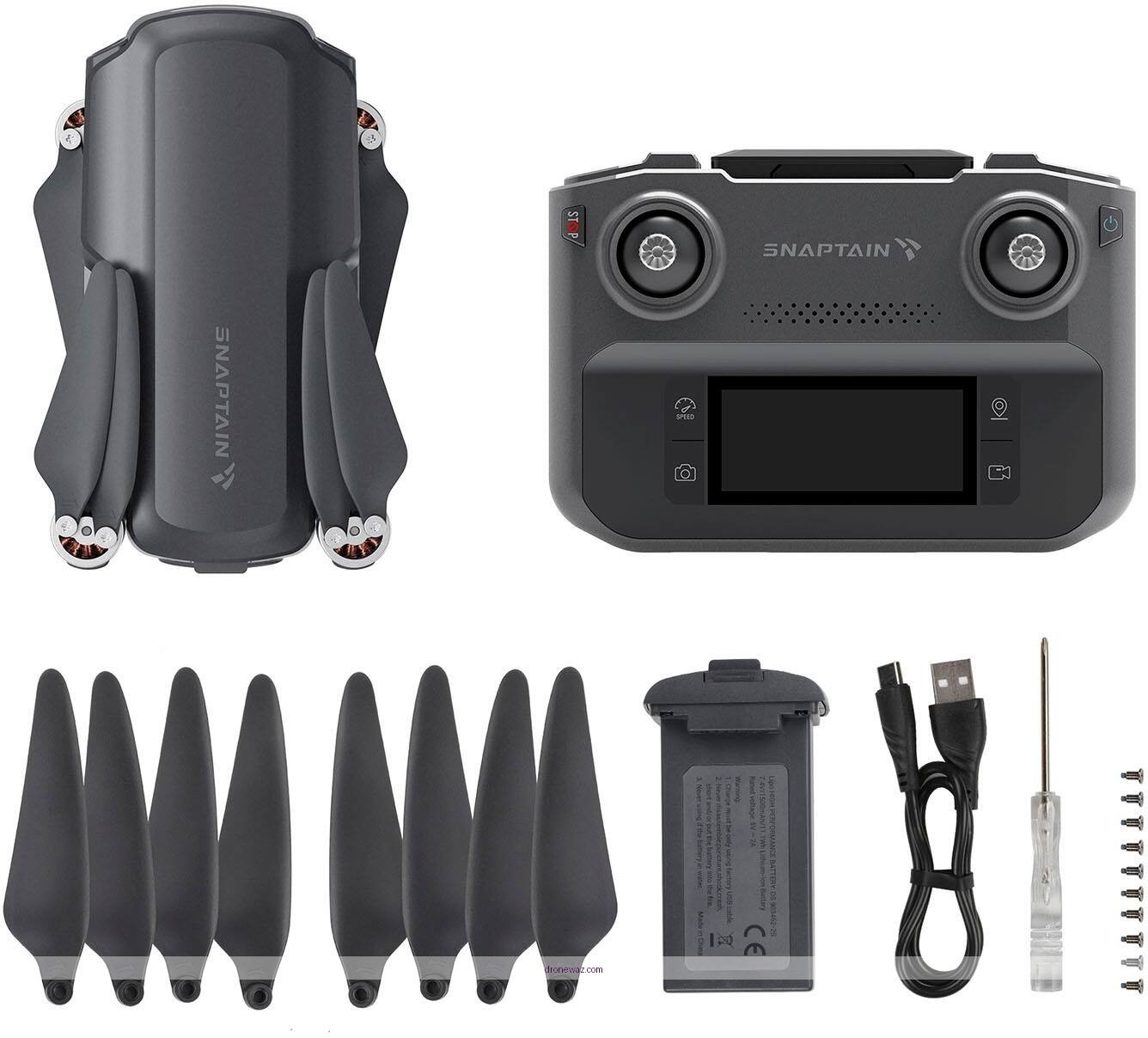 Remote Controller Drone Hands-On Gps Flying Snaptain P30 Gps Drone - snaptain p30 gps drone with remote controller - gray reviews