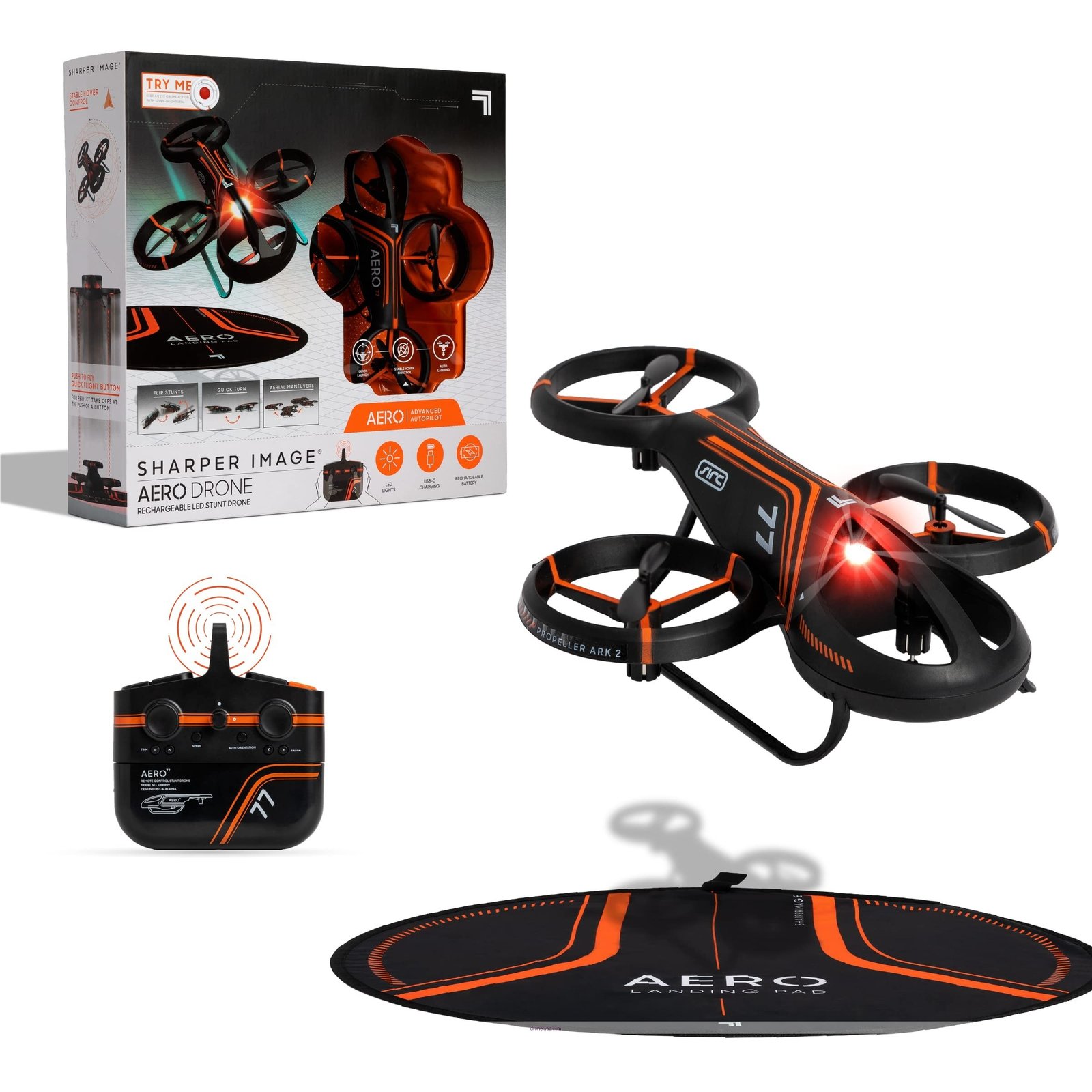 Sharper Image Glow Drone Flying Night Colorful Lights Sharper Image Glow Stunt - sharper image glow stunt drone reviews