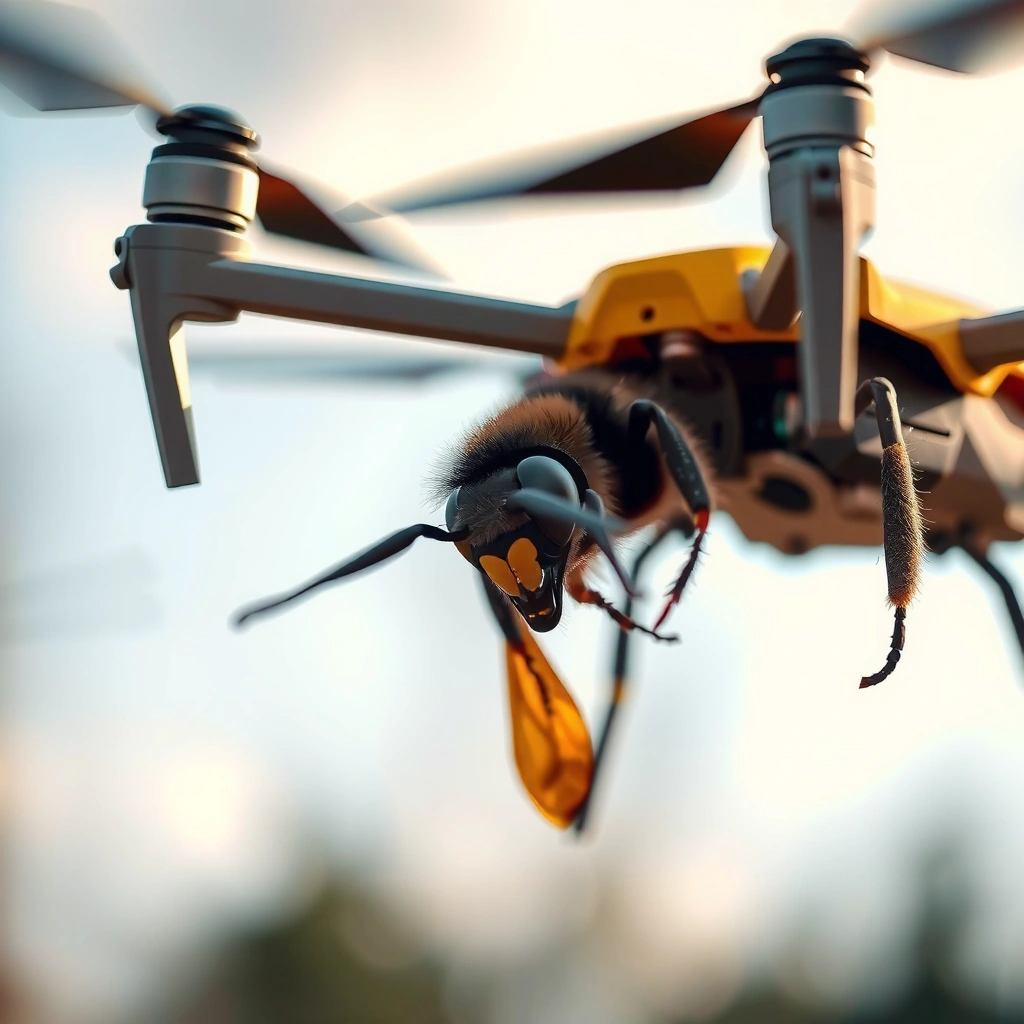 Drone - can a drone be used to kill hornets